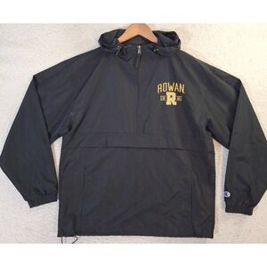 Rowan R Wildcats Champion Windbreaker Hoodie Size M NCAA College
